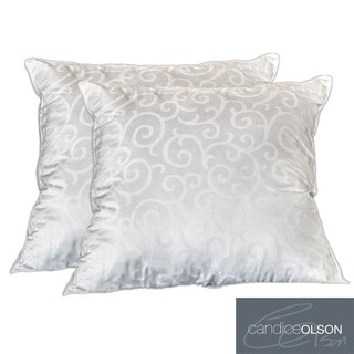 Candice Olson 300 Thread Count Down Alternative European 28-inch Square Pillows (Set of 2)