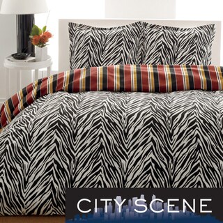 City Scene Safari 3-Piece Duvet Cover Set