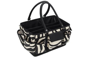 Mackinac Moon Zebra Animal Print Open-top Tote