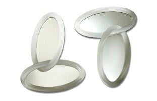 Jon Gilmore Designs Connections 2-piece Silver Oval Mirror