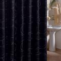 Edmon Black Shower Curtain