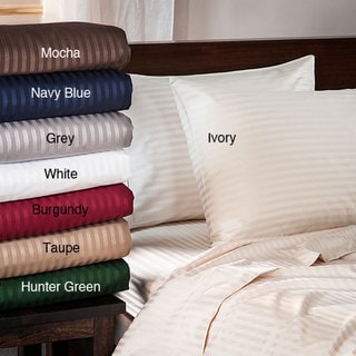 Egyptian Cotton 400 Thread Count Striped Sheet Set