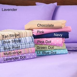 Expressions Easy Care Printed Microfiber Sheet Set