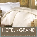 Hotel Grand Silk Jacquard 600 Thread Count White Goose Down Comforter