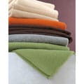 Italian-made Warm Wool Blend Blanket with Jacquard Weave (Queen/King)