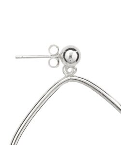 Sterling Silver Geometric Hoop Earring Set