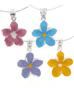 Sterling Silver Flower Necklace
