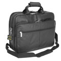 Amerileather Black Leather Softside Briefcase