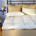 Luxurious Baffle Box 230 Thread Count White Goose Featherbed