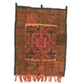 Embroidered Rust-Red Tapestry (Guatemala)