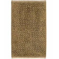 Hand-tufted Circles of Leaves Wool Rug (9' x 13')