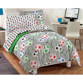 Soccer 7-piece Bed in a Bag with Sheet Set