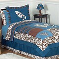 Sweet JoJo Designs Blue 4-piece Twin-size Comforter Set