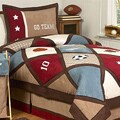 Sweet JoJo Designs Brown/ Blue 4-piece Twin-size Comforter Set