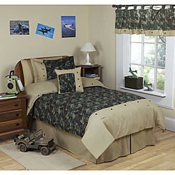 Sweet JoJo Designs Green 4-piece Twin-size Comforter Set