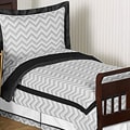 Sweet JoJo Designs Grey and Black Zig Zag 5-piece Toddler Bedding Set