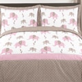Sweet JoJo Designs Pink Mod Elephant 3-piece Full / Queen-size Bedding Set