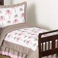 Sweet JoJo Designs Pink Mod Elephant 5-piece Toddler Bedding Set