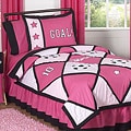 Sweet JoJo Designs Soccer Girl Pink 3-piece Girl's Full/ Queen-size Bedding Set