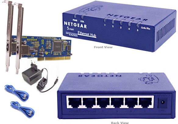 Netgear SB105 5 port Ethernet Hub and Network Star (Refurbished 