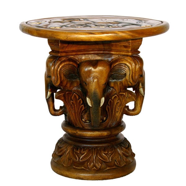 Handcarved Four Elephants Table 10109044 Shopping