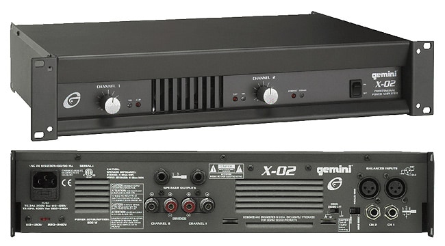 Gemini X 02 Professional Stereo Amplifier  
