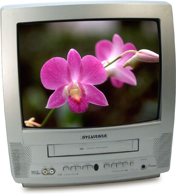 Sylvania SRC2213X 13in. Color TV Combo w/4head VCR (Refurbished