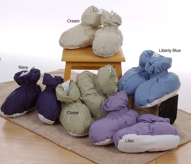 Warm and Cozy Natural Down Filled Booties 10185597 Shopping Great Deals on