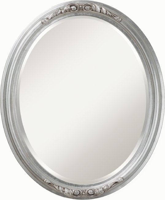Sabine Silver Oval Beveled Mirror  