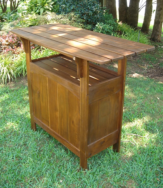 Outdoor Wooden Bar Table  