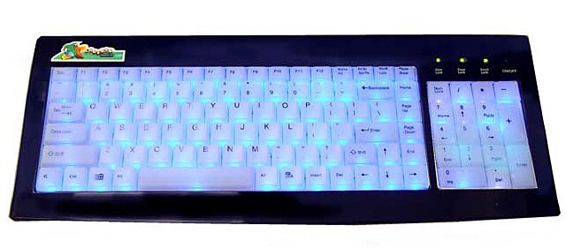 Logisys Black LED Light-up Keyboard w/cell phone sensor - Overstock