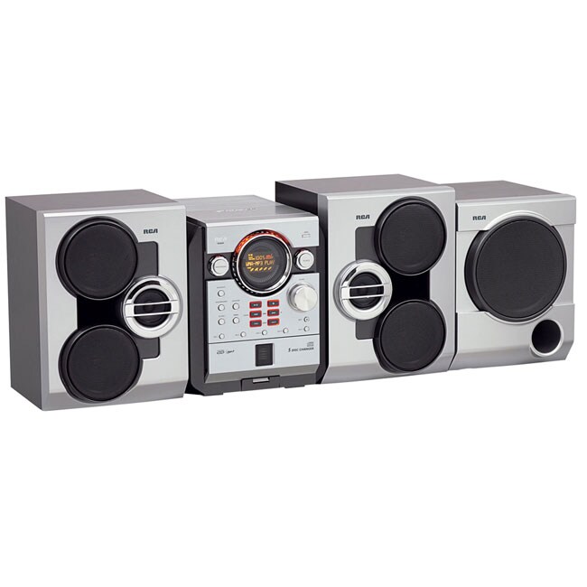 RCA 5CD Shelf System, 400W, Subwoofer (Refurbished) 10362619