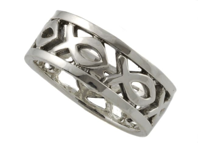 Sterling Silver Christian Faith Band
