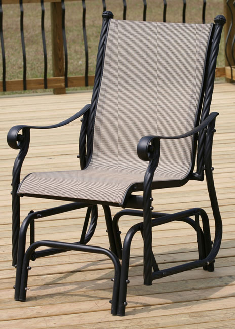 Lakeside Aluminum Single Glider Patio Chair - 10460336 - Overstock.com