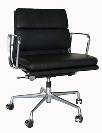 Adjustable Rolling Leather Office Chair  