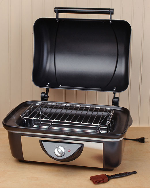 Rival BB200 Black/ Stainless Steel Crockpot BBQ Pit Overstock