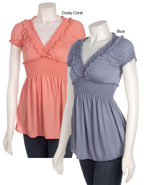 Weavers Junior Short Sleeve Tunic Top - Overstock™ Shopping - The Best