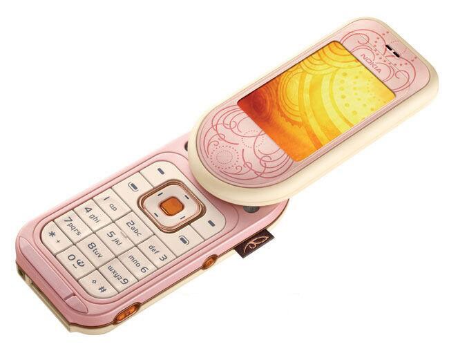   7373 LAmour Collection Pink Swivel GSM Cell Phone  