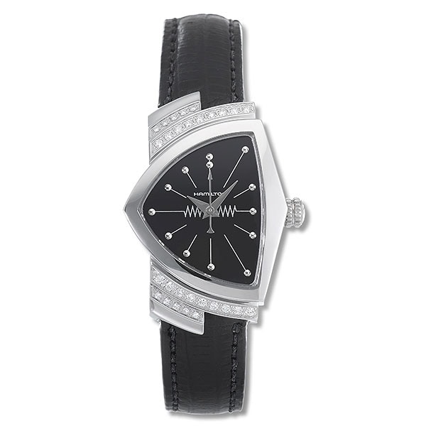 Hamilton Ventura Women's Diamond Black Watch 10540774