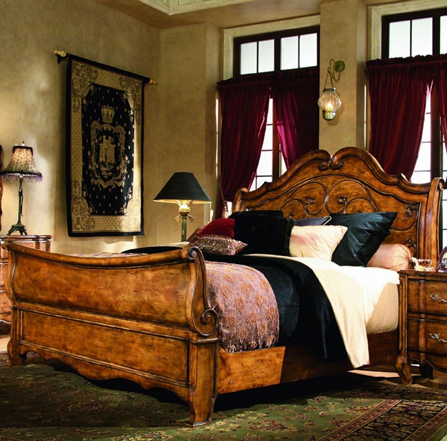French Country California King size Sleigh Bed  