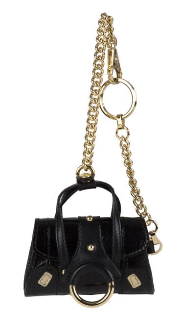 Dolce & Gabbana Black Leather Keychain  