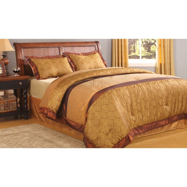 Sascha 4piece Copper Comforter Set Overstock™ Shopping Great Deals