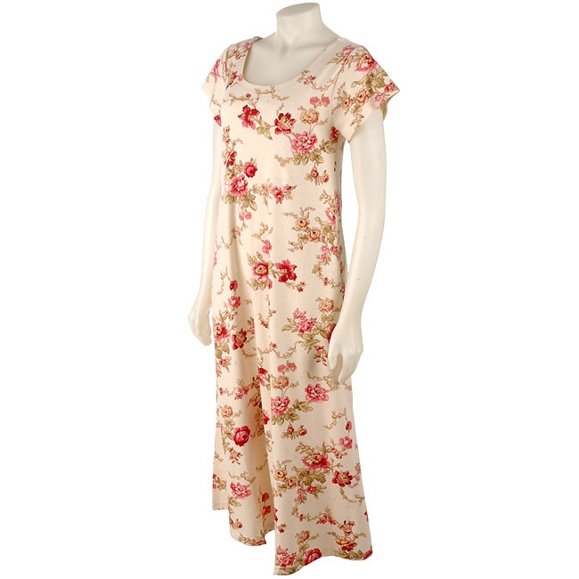 Crabtree & Evelyn Long Cap Sleeve Nightgown 10688374