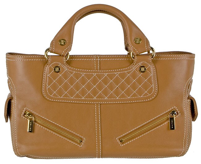 celine shoulder luggage bag - Celine Leather Satchel - 10692240 - Overstock.com Shopping - Big ...