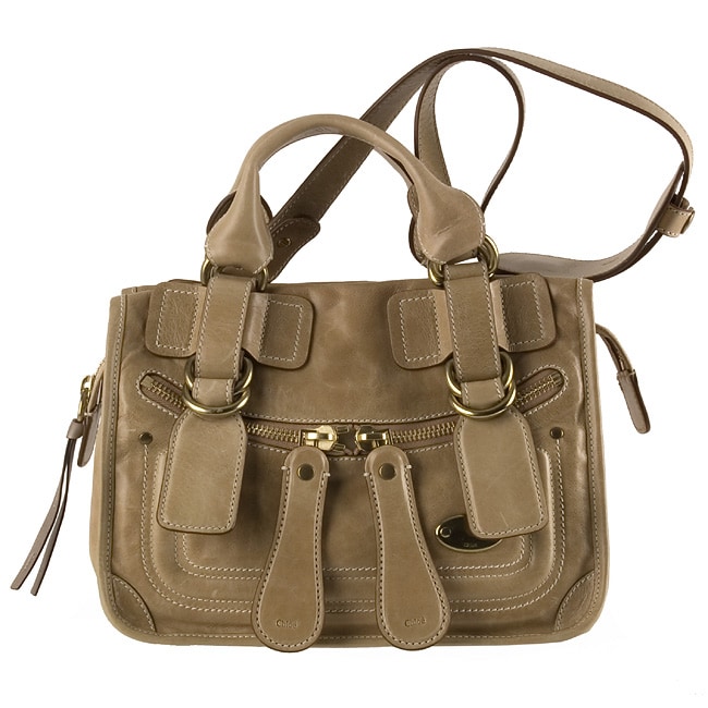 Chloe Camel Leather \u0026#39;Bay\u0026#39; Small Satchel Bag - 10725523 - Overstock ...  