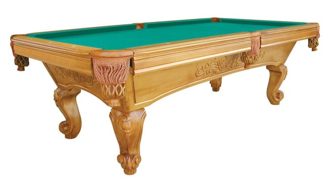 Carlysle Solid Wood Full Slate Pool Table - Overstock ...