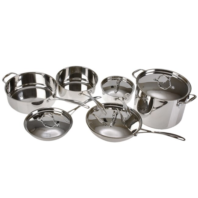 Hoffritz Platinum 10piece Cookware Set 10808152