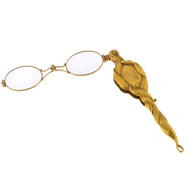 14k Yellow Gold Antique Lorniette Eyeglasses Overstock Shopping Top 