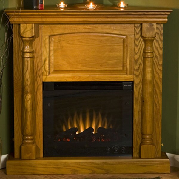 Oxford Golden Oak Electric Corner Fireplace Overstock™ Shopping