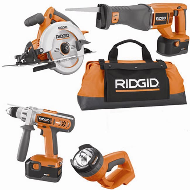 Ridgid 4piece 18volt Combo Tool Kit (Refurbished) 10854422